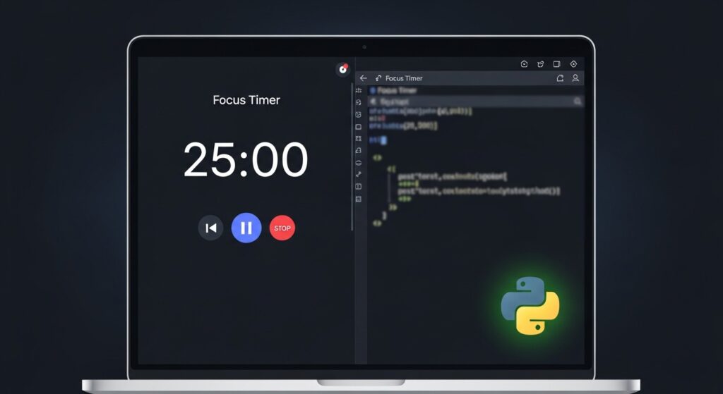 Building a Focus Timer App with Python & HTML